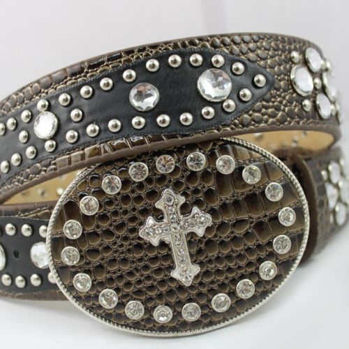 custom your beltsCrystal A simple style bling belts
