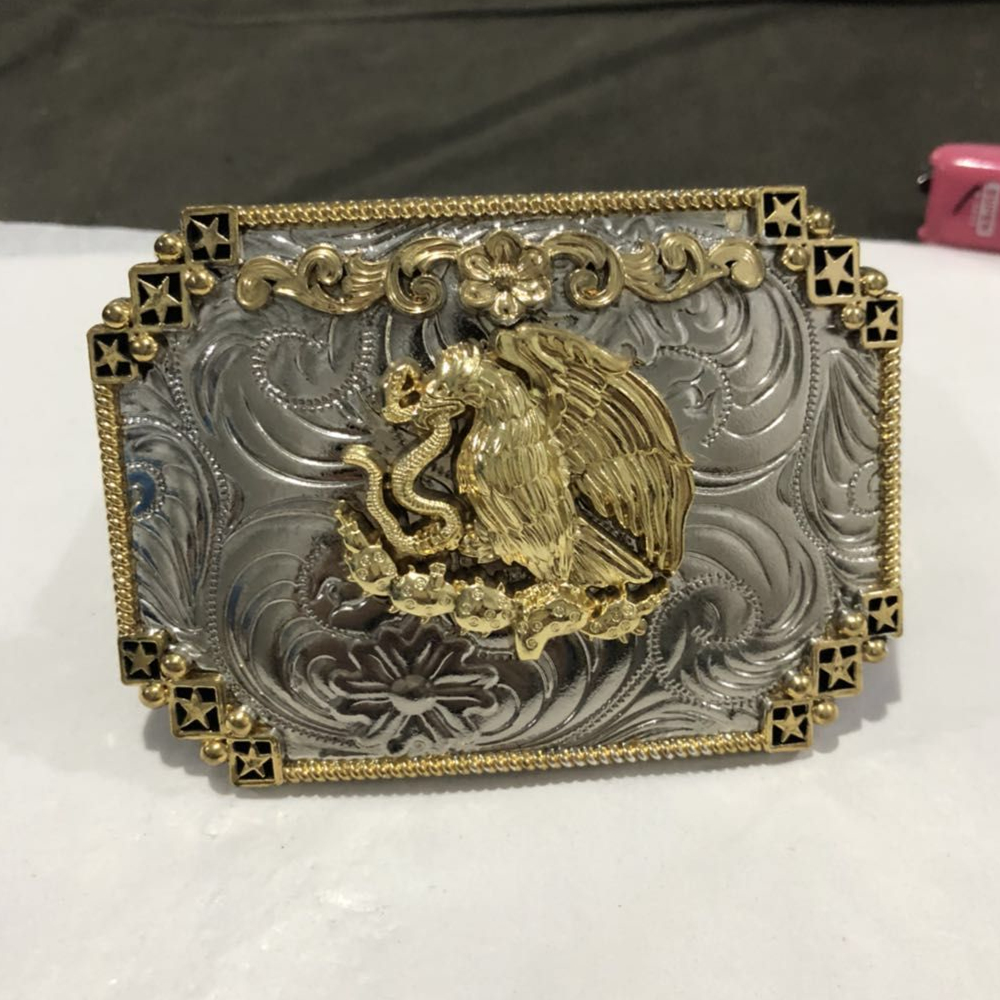 Differnent design concho silver gold star and flower eadge belt buckles