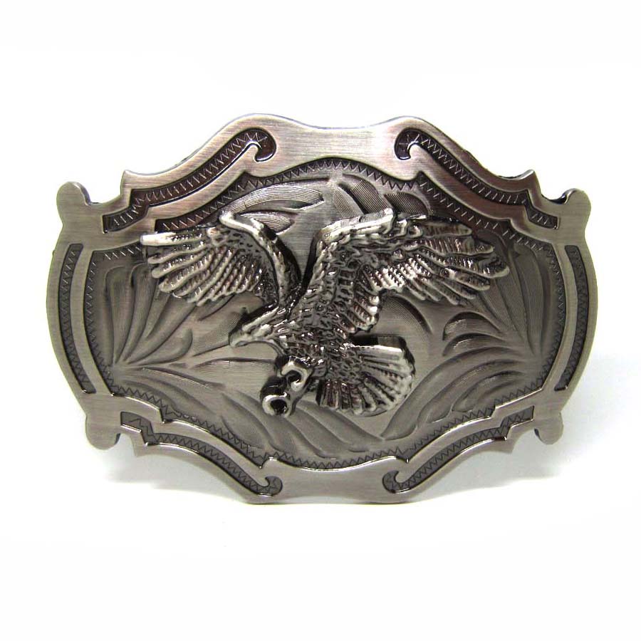 big size antique sivler eagle buckles